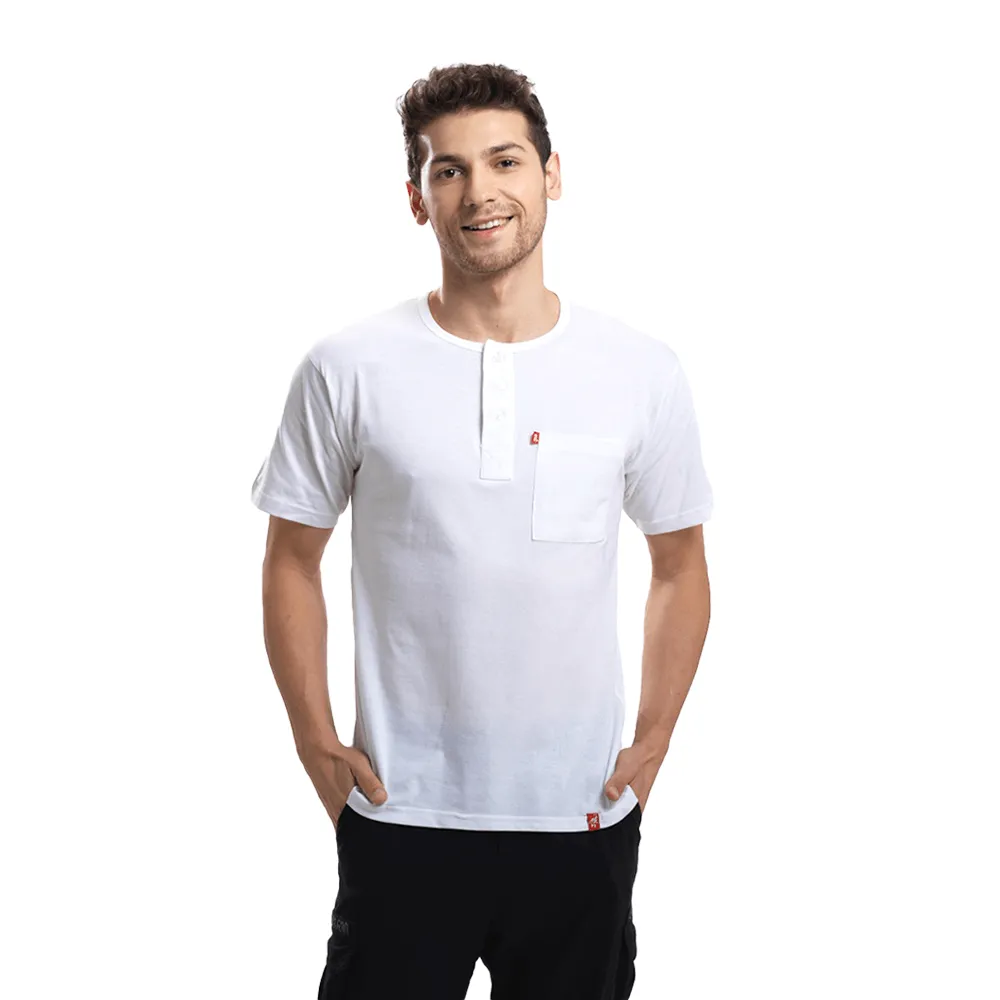 Pure White Henley (Pack Of 3)