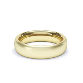 - Regular Court Satin Polish Wedding Ring 18k Yellow Gold