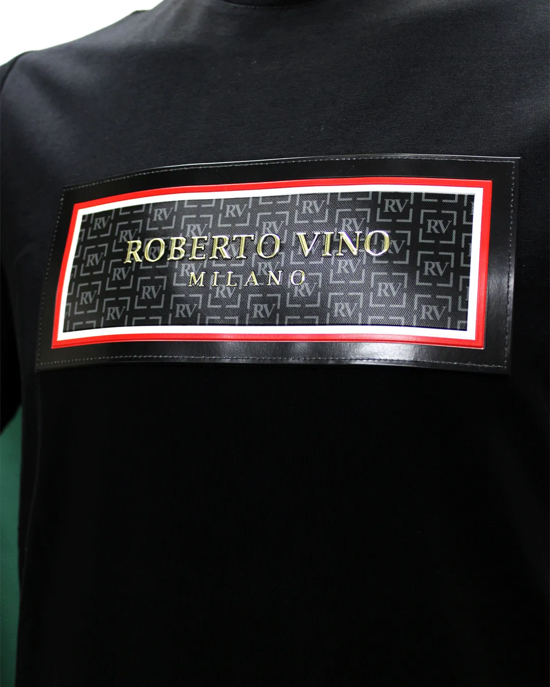 Roberto Vino Rect Milano Black T Shirt