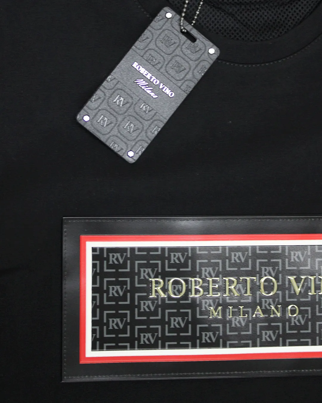 Roberto Vino Rect Milano Black T Shirt