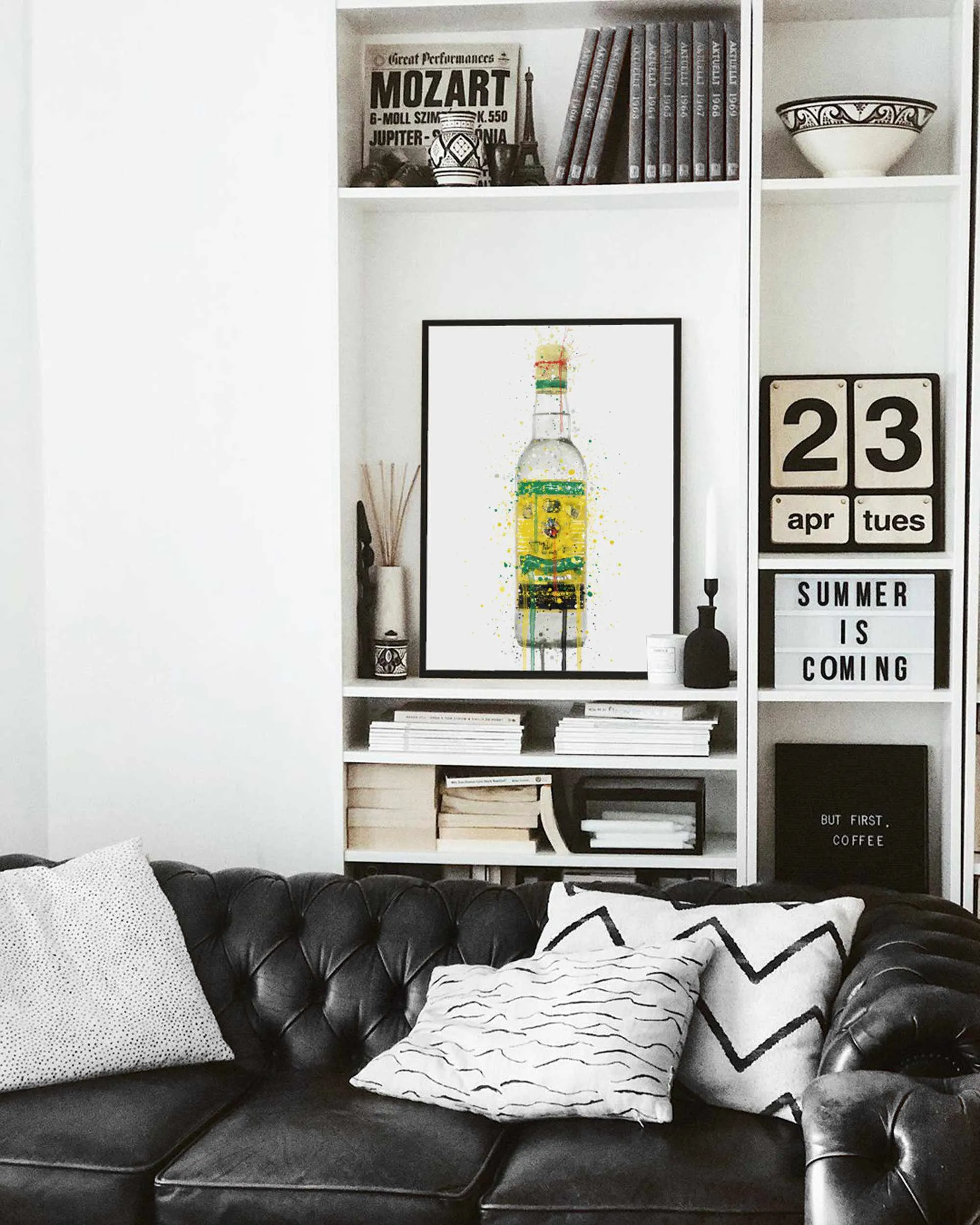 Rum Bottle Wall Art Print 'Pineapple Punch'