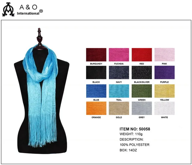 Shimmering Scarf-Royal Blue