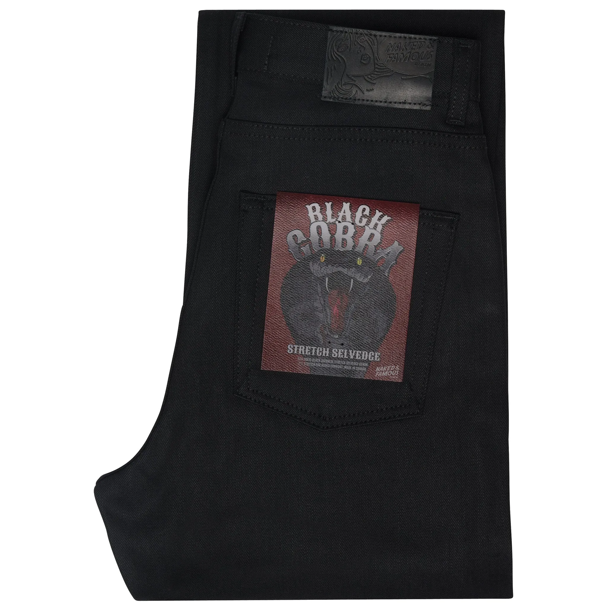 The Classic - Black Cobra Stretch Selvedge