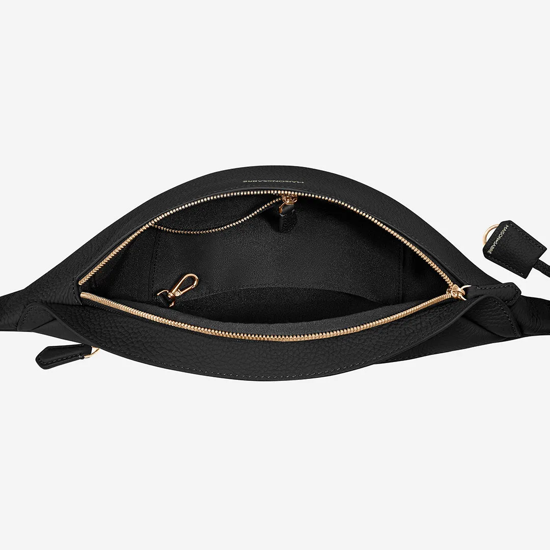 The Large Sling Bag - Black Caviar