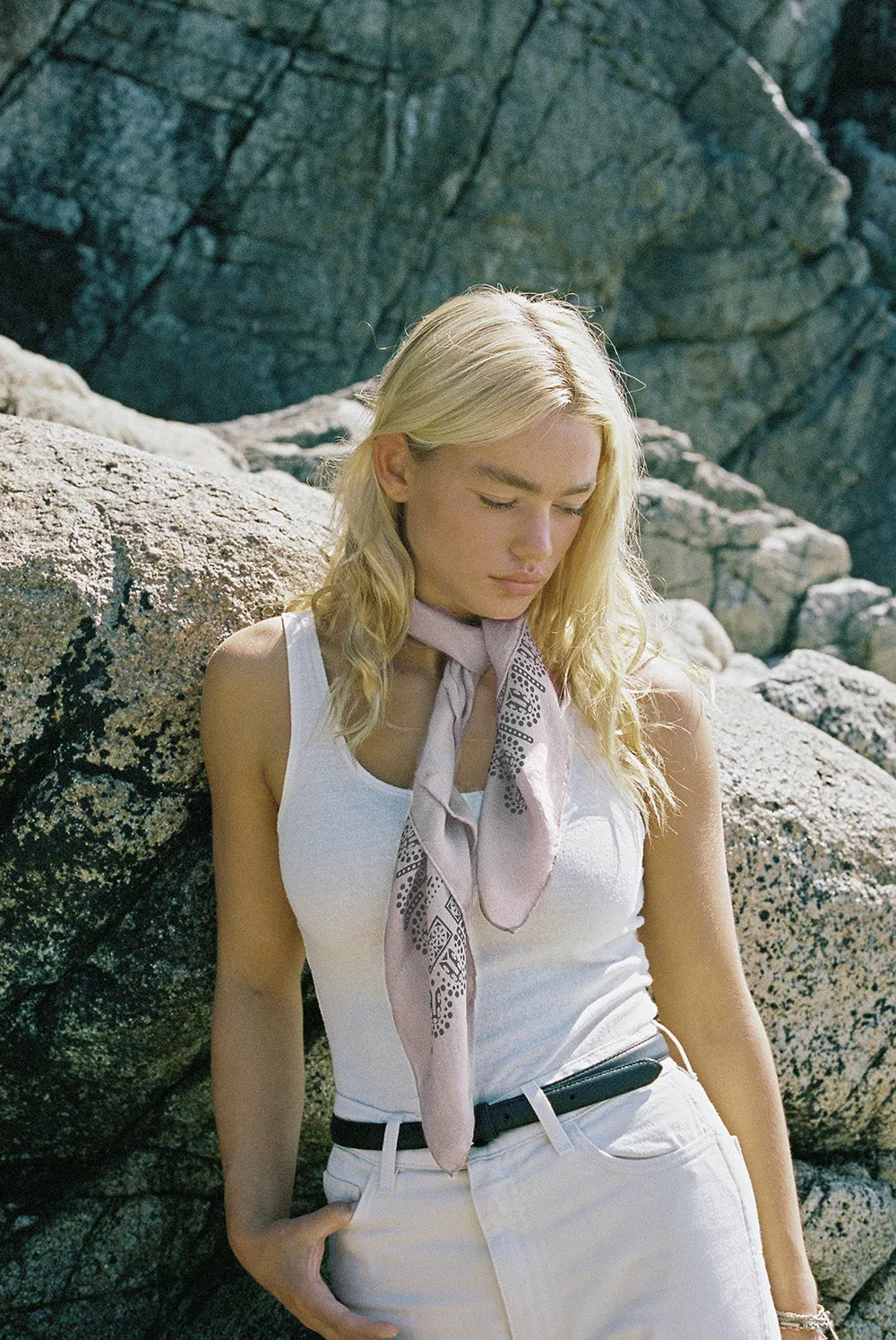 The OZMA Sisterhood Bandana, Regen Silk, Blush