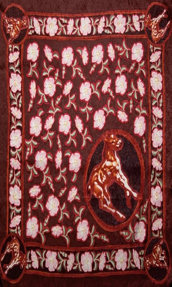 Wyoming Traders Colts and Roses Limited Edition Silk Wild Rag